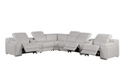 1116 - Power Reclining Italian Leather Sectional - R&R Furniture Gallery (Fountain Valley, CA)