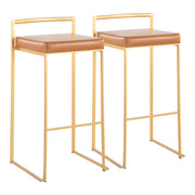 Lumi Source Fuji contemporary glam barstool with quality construction, featuring a sleek design and modern style.