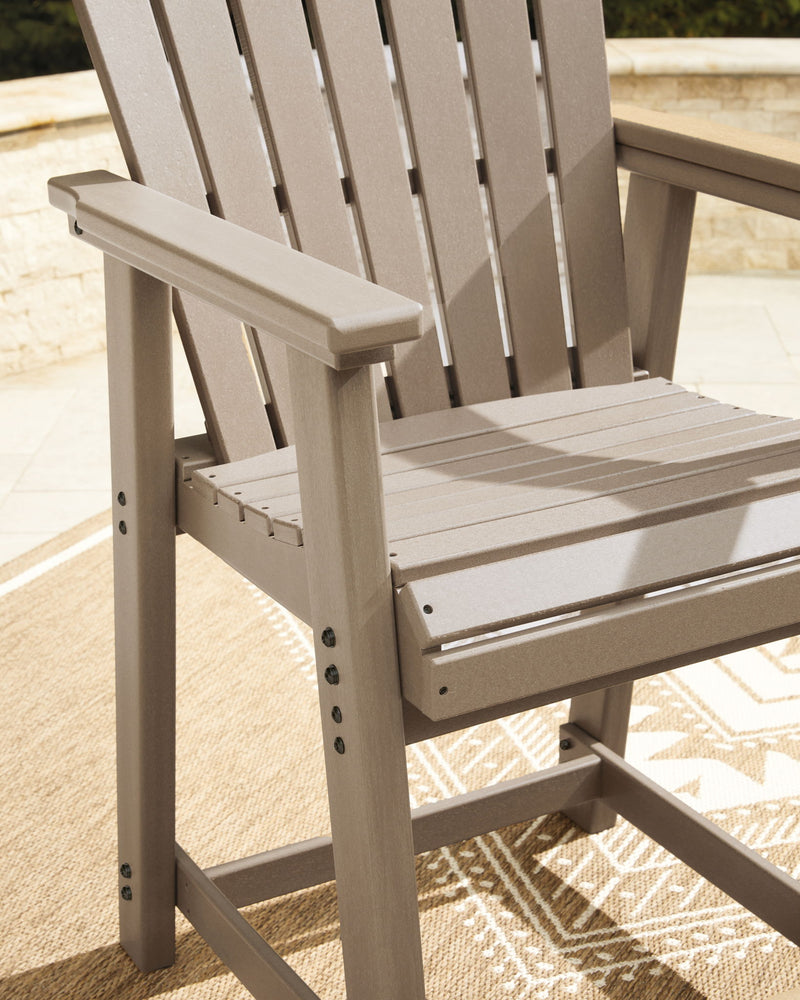 Seacliff Beach - Barstool (Set of 2) - Medium Brown - R&R Furniture Gallery (Fountain Valley, CA)