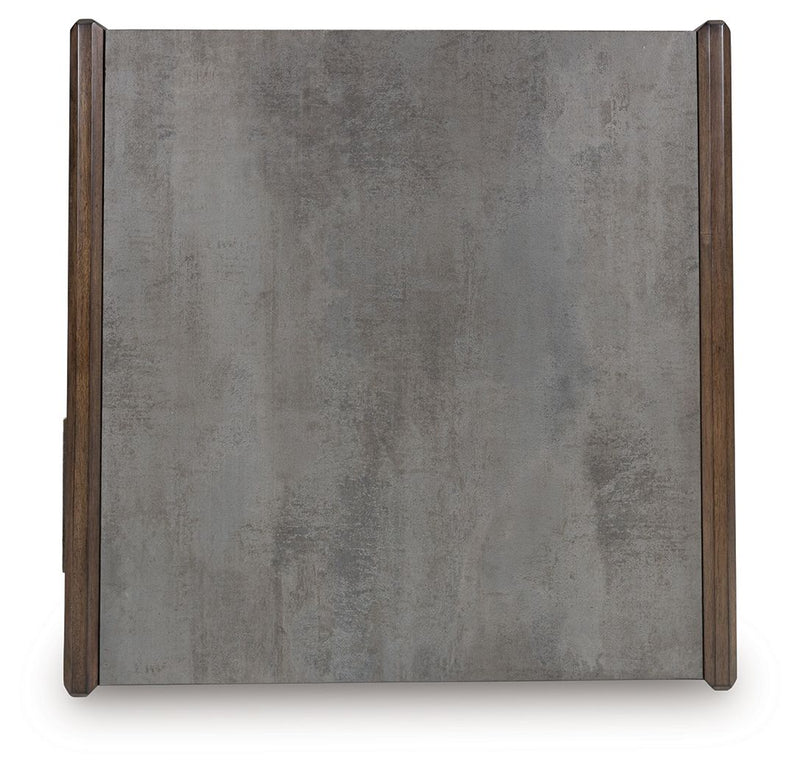 Kallenny - Square Cocktail Table - Brown / Gray - R&R Furniture Gallery (Fountain Valley, CA)
