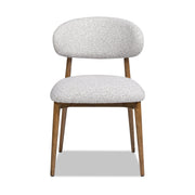 Locke - Modern Upholstered Dining Chair With Frame - Salt / Pepper - R&R Furniture Gallery (Fountain Valley, CA)