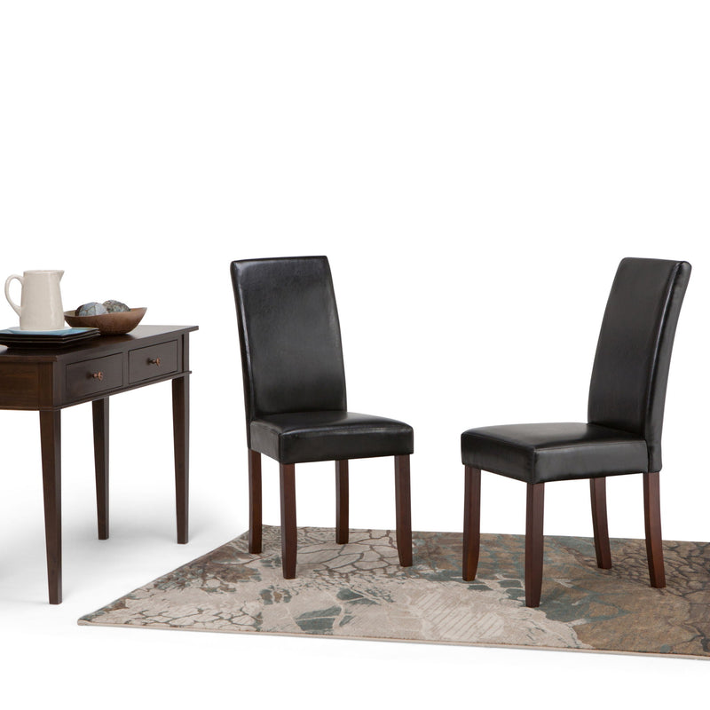 Acadian - Upholstered Parson Dining Chair (Set of 2) - R&R Furniture Gallery (Fountain Valley, CA)
