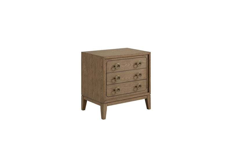 3 Drawer Nightstand With USB - Latte - R&R Furniture Gallery (Fountain Valley, CA)
