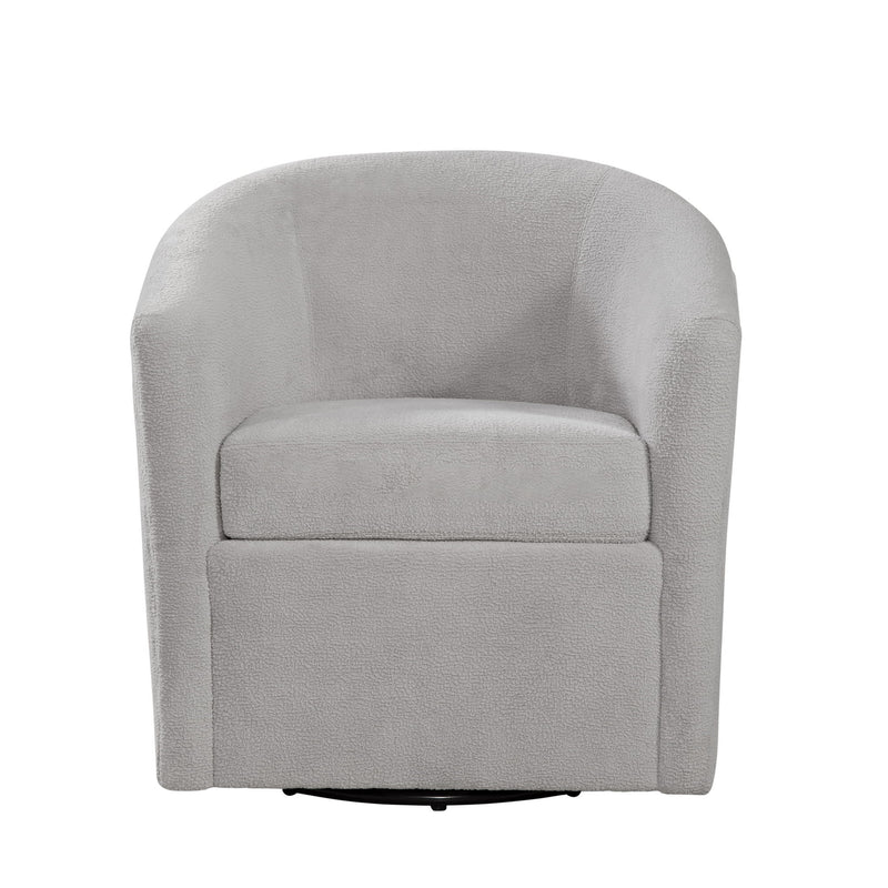 Oaklynn - Barrel Style Swivel Accent Chair - R&R Furniture Gallery (Fountain Valley, CA)