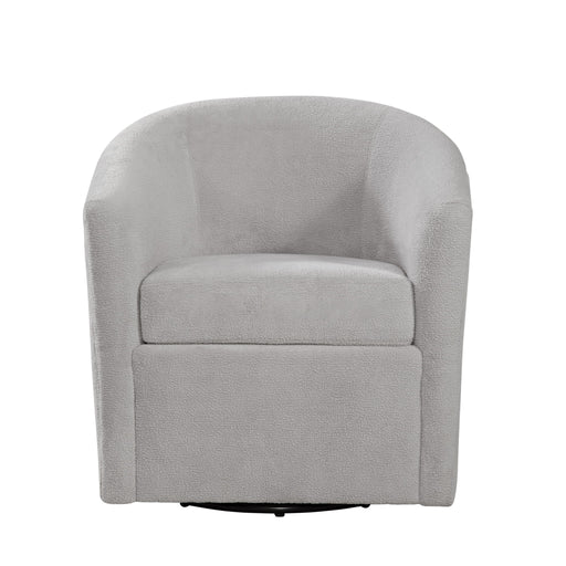 Oaklynn - Barrel Style Swivel Accent Chair - R&R Furniture Gallery (Fountain Valley, CA)