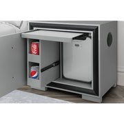 Adelaide - Nightstand With Cooler And Speaker - Gray / Black - R&R Furniture Gallery (Fountain Valley, CA)