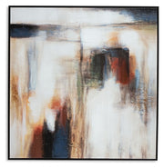 Pigeonford - Wall Art - White / Teal / Gold - R&R Furniture Gallery (Fountain Valley, CA)