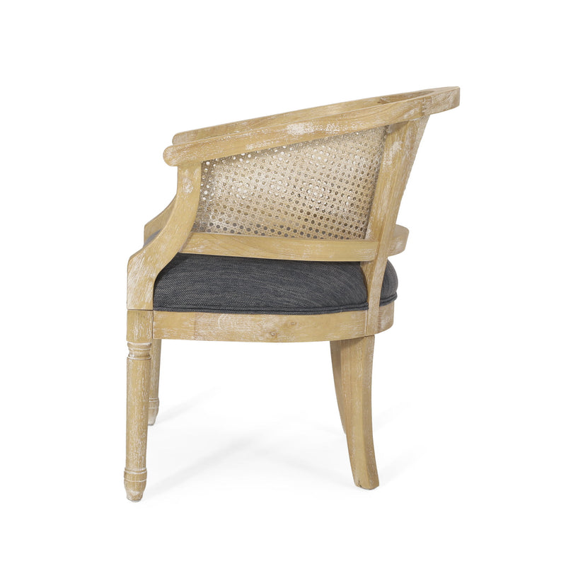 Curved Backrest Accent Chair - R&R Furniture Gallery (Fountain Valley, CA)