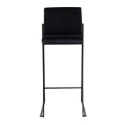 Lumi Source Fuji high back barstool with elegant contemporary design, featuring a sleek wooden frame and cushioned seat.