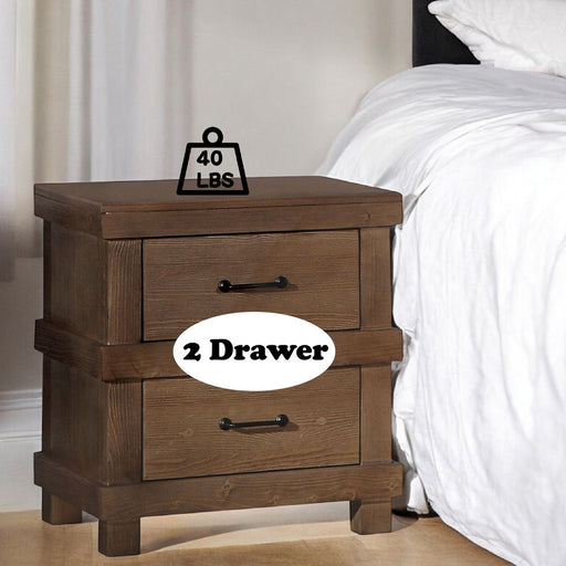 Adams - Nightstand - Antique Oak - R&R Furniture Gallery (Fountain Valley, CA)