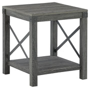 Freedan - Square End Table - Grayish Brown - R&R Furniture Gallery (Fountain Valley, CA)