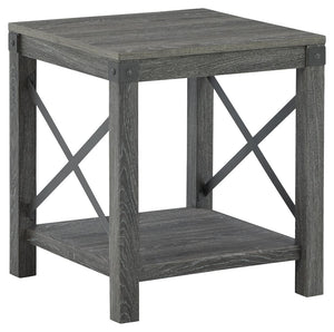 Freedan - Square End Table - Grayish Brown - R&R Furniture Gallery (Fountain Valley, CA)