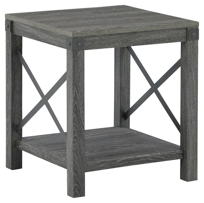 Freedan - Square End Table - Grayish Brown - R&R Furniture Gallery (Fountain Valley, CA)