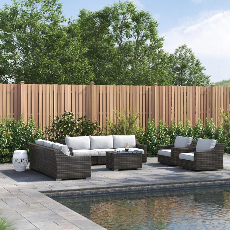 Stylish Sofa Seating Group With Cushions Perfect For Outdoor Gatherings - R&R Furniture Gallery (Fountain Valley, CA)