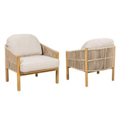 Grotta - Outdoor Wood Club Chair (Set of 2) - R&R Furniture Gallery (Fountain Valley, CA)