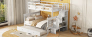 Bunk Bed With Twin Size Trundle, Storage And Guard Rail For Bedroom - R&R Furniture Gallery (Fountain Valley, CA)