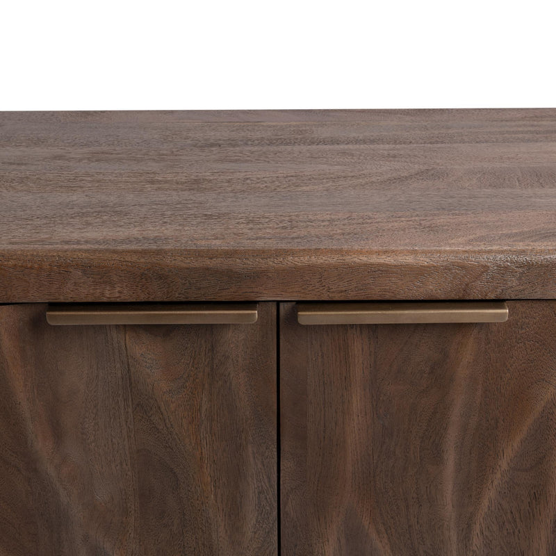 Braxton - 4 Door Cabinet - Tundra Brown - R&R Furniture Gallery (Fountain Valley, CA)