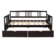 Modern DreamHaus multifunctional daybed with built-in storage drawers and a sleek design, ideal for contemporary bedrooms.