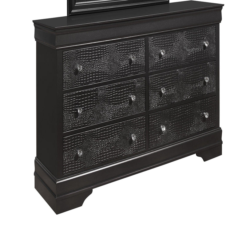 Shaker - Crocodile Metallic Dresser - R&R Furniture Gallery (Fountain Valley, CA)
