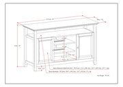 Amherst - TV Media Stand, Handcrafted - R&R Furniture Gallery (Fountain Valley, CA)