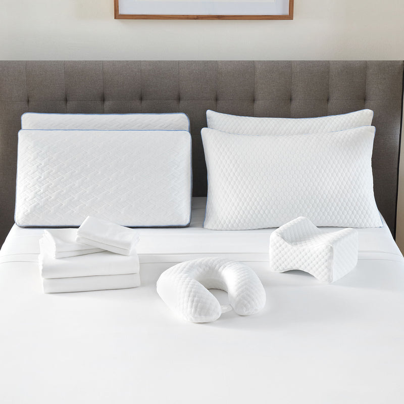 Comfort Care - Hybrid Restful Nights Euro Top Mattress With Premium Comfort Bedding Pack - R&R Furniture Gallery (Fountain Valley, CA)