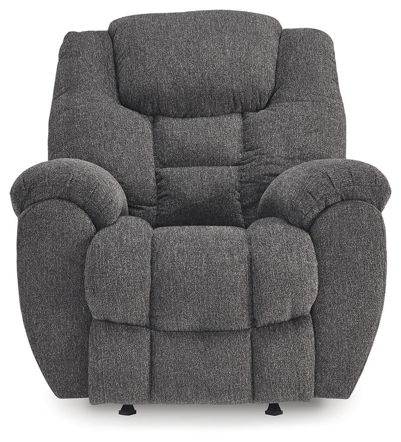 Foreside - Rocker Recliner - Charcoal - R&R Furniture Gallery (Fountain Valley, CA)