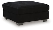 Signature Design by Ashley SimpleJoy oversized accent ottoman with plush fabric and modern design, ideal for living room decor.