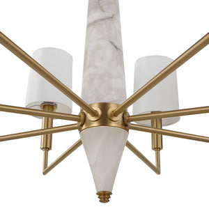 Gathering - 8 Light Chandelier - Brass