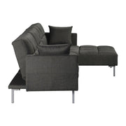 Duzzy - Sectional Sofa - Dark Gray Fabric - R&R Furniture Gallery (Fountain Valley, CA)