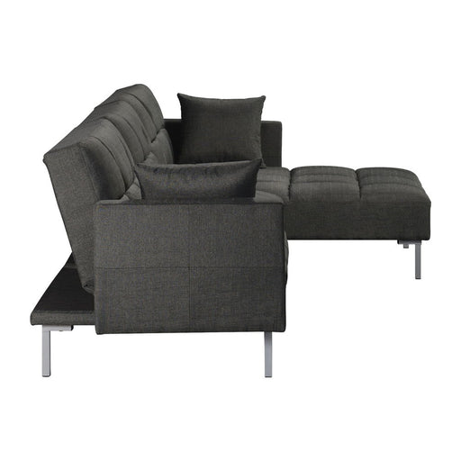 Duzzy - Sectional Sofa - Dark Gray Fabric - R&R Furniture Gallery (Fountain Valley, CA)