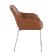 Set of two Lumi Source Daniella contemporary dining chairs with sleek modern design and upholstered seats.