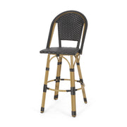 Outdoor Rattan And Aluminum French Barstools (Set of 2) - R&R Furniture Gallery (Fountain Valley, CA)