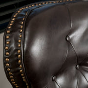 Contemporary Style Push Back Recliner With Button Tufted Stitching And Nailhead Trim - R&R Furniture Gallery (Fountain Valley, CA)