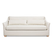 Ada - Flared Arm Contemporary Sofa With Lumbar Pillows - Flax White - R&R Furniture Gallery (Fountain Valley, CA)