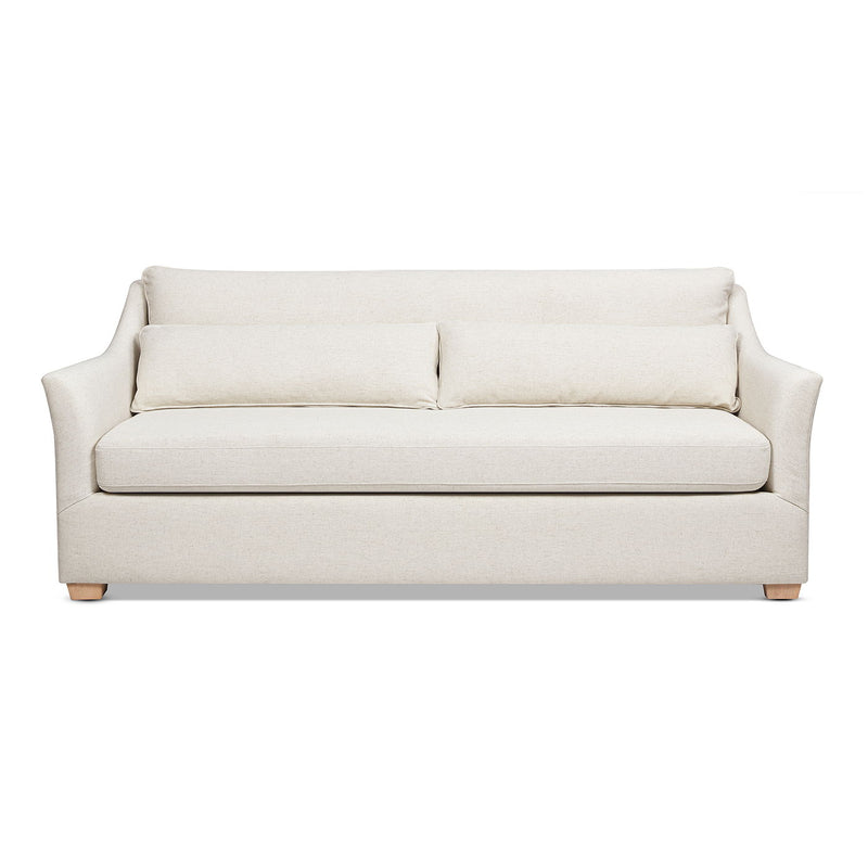 Ada - Flared Arm Contemporary Sofa With Lumbar Pillows - Flax White - R&R Furniture Gallery (Fountain Valley, CA)