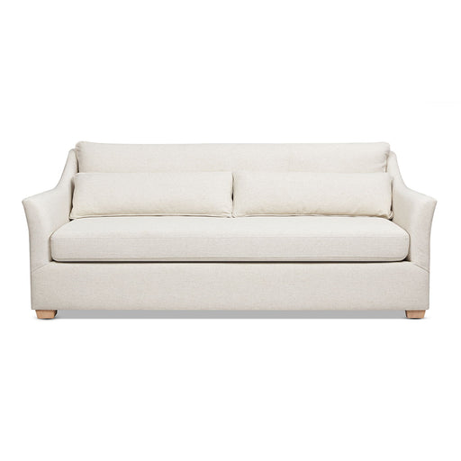 Ada - Flared Arm Contemporary Sofa With Lumbar Pillows - Flax White - R&R Furniture Gallery (Fountain Valley, CA)
