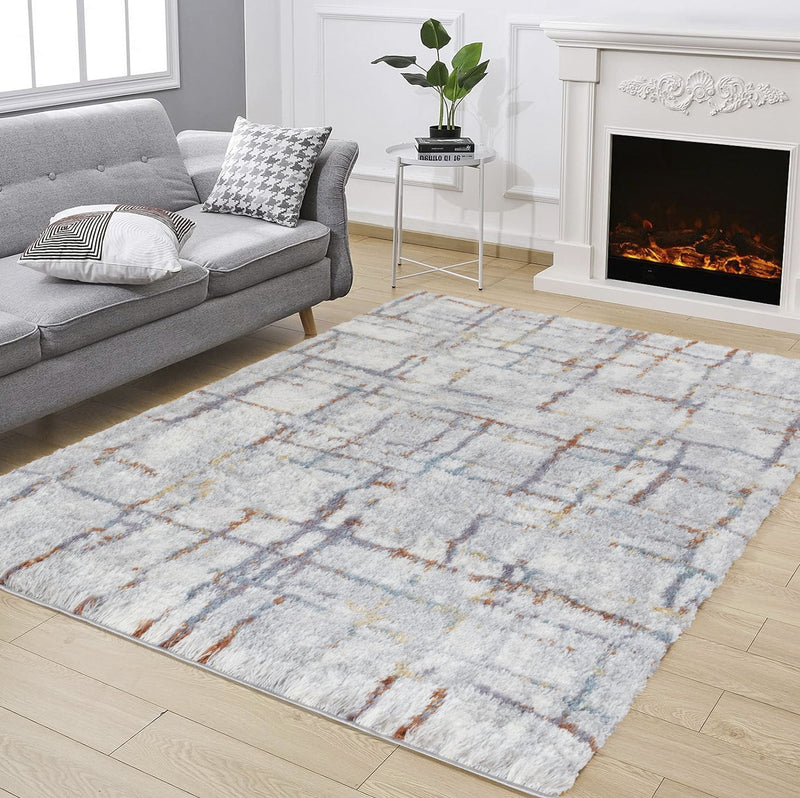 Loft Shag - 7'10" X 9'10" Shaggy Area Rug - Multi - R&R Furniture Gallery (Fountain Valley, CA)