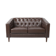 Sophisticated Loveseat With Diamond Stitched Detailing - R&R Furniture Gallery (Fountain Valley, CA)