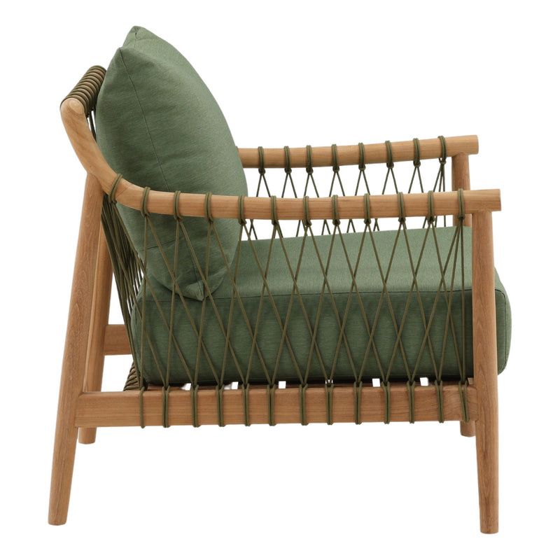 Tahoe - Outdoor Sofa Chair - Green And Natural