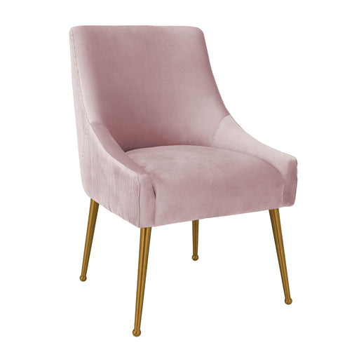 Beatrix - Velvet Side Chair - Pleated Mauve - R&R Furniture Gallery (Fountain Valley, CA)