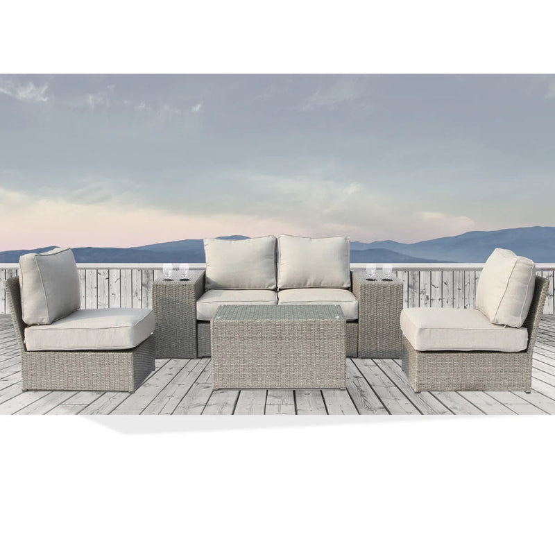 Stylish Modular Wicker Patio Seating Group - R&R Furniture Gallery (Fountain Valley, CA)