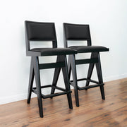 Keira - Bar Stool (Set of 2) - Black - R&R Furniture Gallery (Fountain Valley, CA)