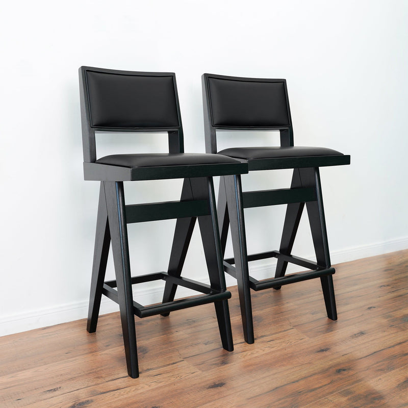 Keira - Bar Stool (Set of 2) - Black - R&R Furniture Gallery (Fountain Valley, CA)