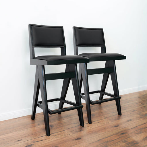 Keira - Bar Stool (Set of 2) - Black - R&R Furniture Gallery (Fountain Valley, CA)