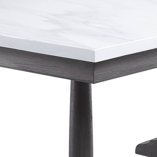 Yabeina - Dining Table - Marble Top Top & Gray Oak - R&R Furniture Gallery (Fountain Valley, CA)