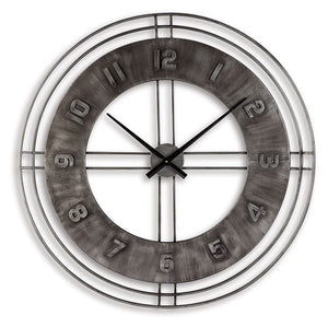Ana Sofia - Wall Clock - Antique Gray - R&R Furniture Gallery (Fountain Valley, CA)