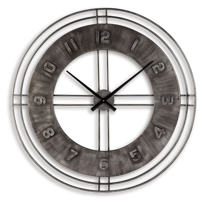 Ana Sofia - Wall Clock - Antique Gray - R&R Furniture Gallery (Fountain Valley, CA)