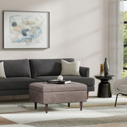 Shay - Large Square Coffee Table Storage Ottoman Mid-Century Style - R&R Furniture Gallery (Fountain Valley, CA)
