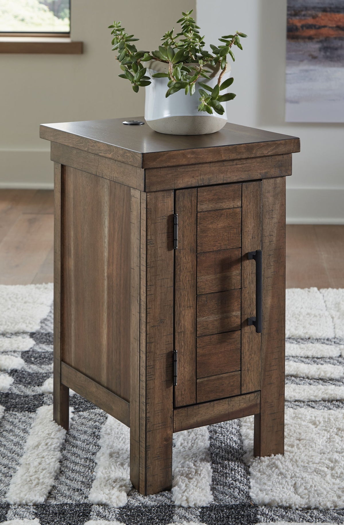 Moriville - Chair Side End Table - Grayish Brown - R&R Furniture Gallery (Fountain Valley, CA)