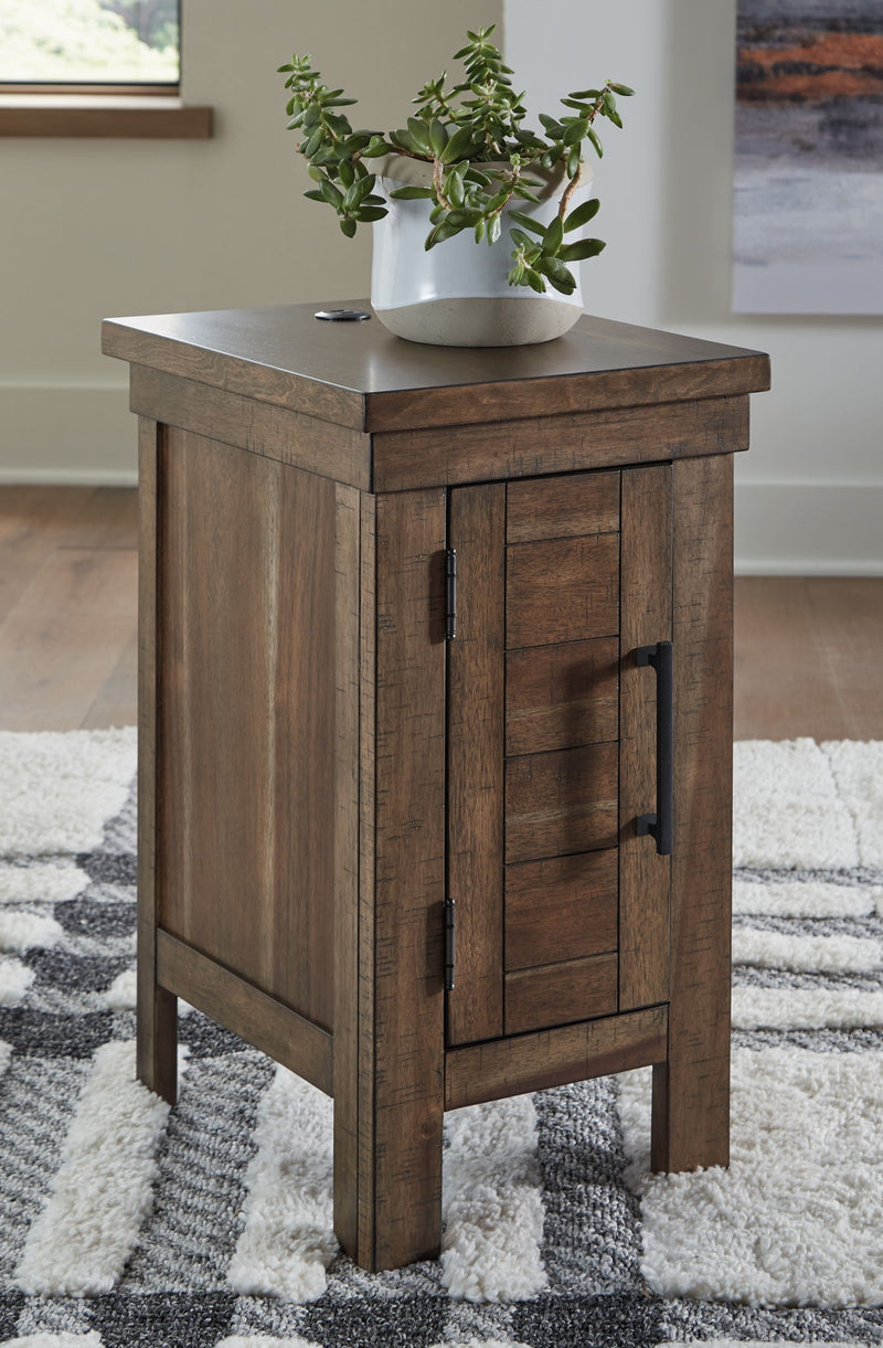 Moriville - Chair Side End Table - Grayish Brown - R&R Furniture Gallery (Fountain Valley, CA)